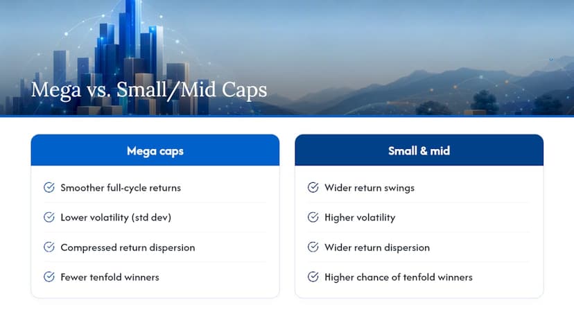 How Mega-Cap Stocks Have Performed Compared to Smaller Companies — overview diagram