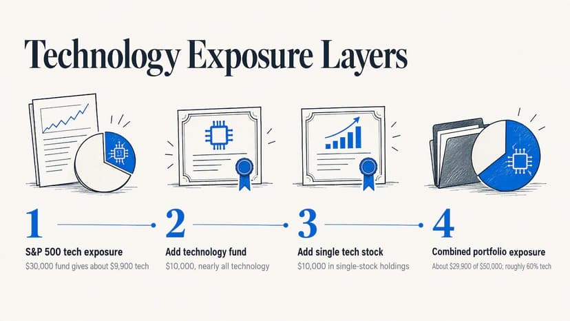 Breakdown of portfolio technology exposure